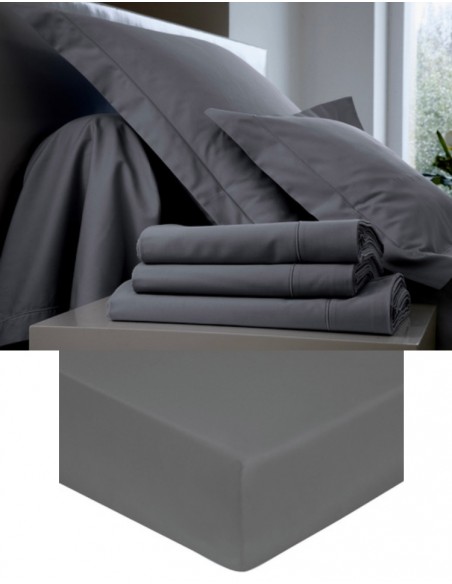 Drap housse Blanc des Vosges Acier