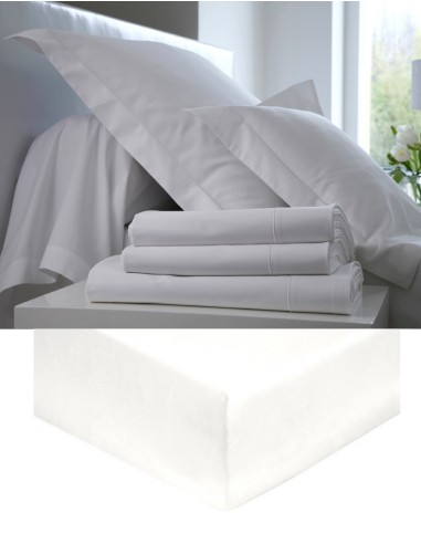 Drap housse Blanc des Vosges Blanc