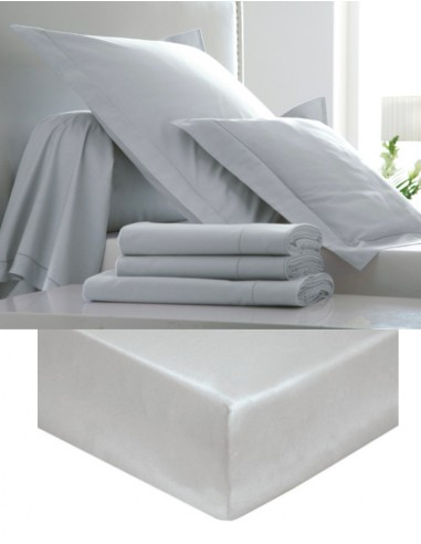 Drap housse Blanc des Vosges Platine